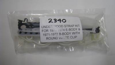 Underhood Strap Pkg.-71-74 E-Body/71-72 B-Body "White"