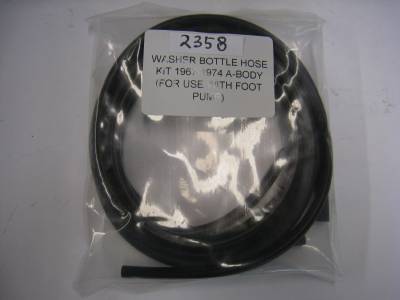Windshield Washer Reservoir Hose Pkg.-67-74 A-Body Manual Pump