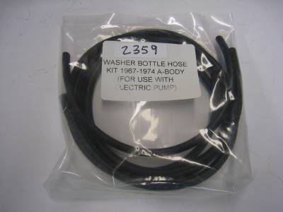 Windshield Washer Reservoir Hose Pkg.-67-74 A-Body Electric Pump