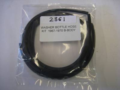Windshield Washer Reservoir Hose Pkg.-67-70 B-Body Electric Pump