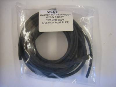 Windshield Washer Reservoir Hose Pkg.-70-74 E-Body/71-72 B-Body-Manual Pump