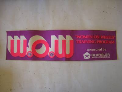 Woman On Wheels Bumper Sticker