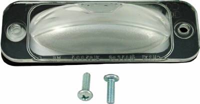 License Plate Lamp Lens - "Oval" Style