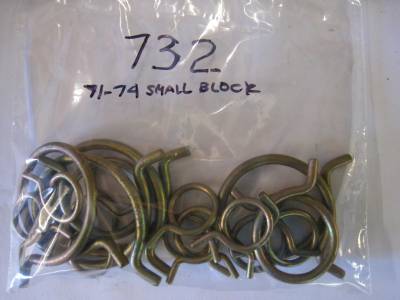 Radiator/Heater Hose Clamp Pkg.-71-74 Small Block