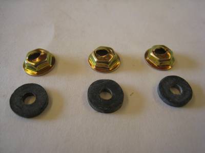 Hood Nameplate Nut Pkg.-Yellow Zinc