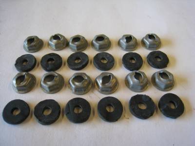 Hood Scoop Insert Nut Pkg.-Clear Zinc