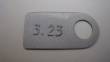 3.23 Axle Ratio Tag - 8-3/4"