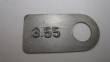 3.55 Axle Ratio Tag - 8-3/4"