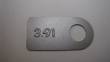 3.91 Axle Ratio Tag - 8-3/4"